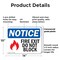 Signmission Fire Exit Do Not Block OSHA Notice Sign, Plastic, 14in W x 10in L, 2PK OS-2PACK-NS-P-1014-L-12586 - alternate 4
